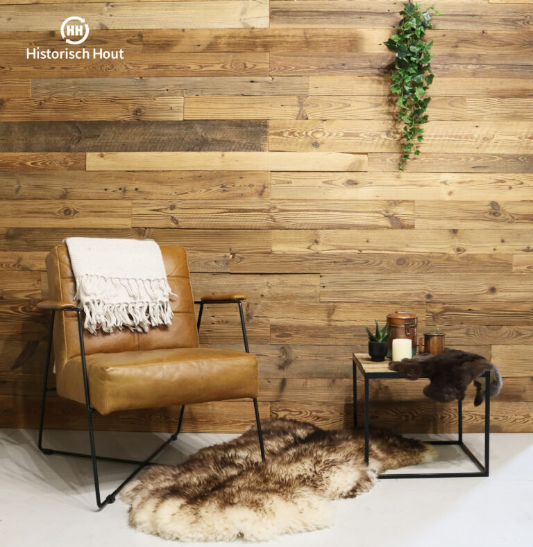 Luxewall Wandbekleding Alpine Wood Grooved Brown Per Doos